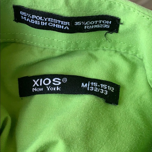 Green Xios button down - Picture 3 of 3